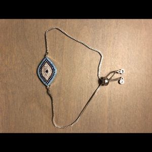 Sterling silver bracelet with Austrian crystal